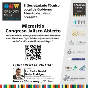 Micrositio Congreso Jalisco Abierto